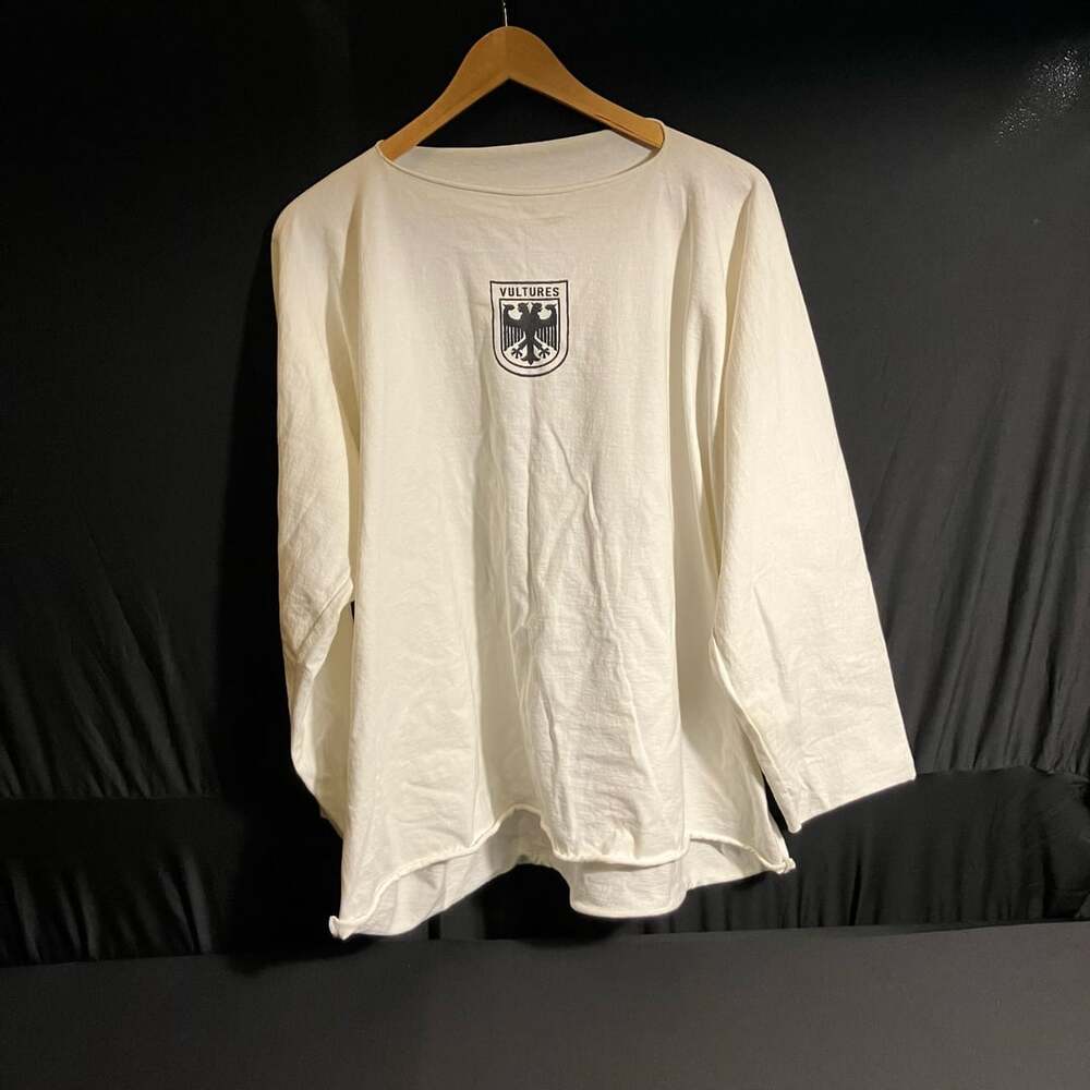 Yeezy x Los Angeles Apparel Vultures White Long Sleeve T-Shirt Size 2